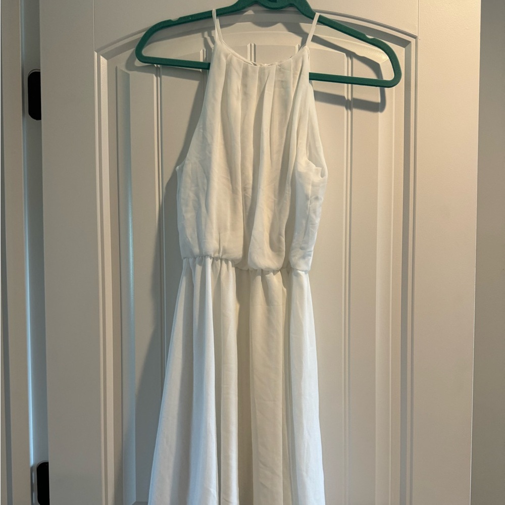 Chiffon white dress- small